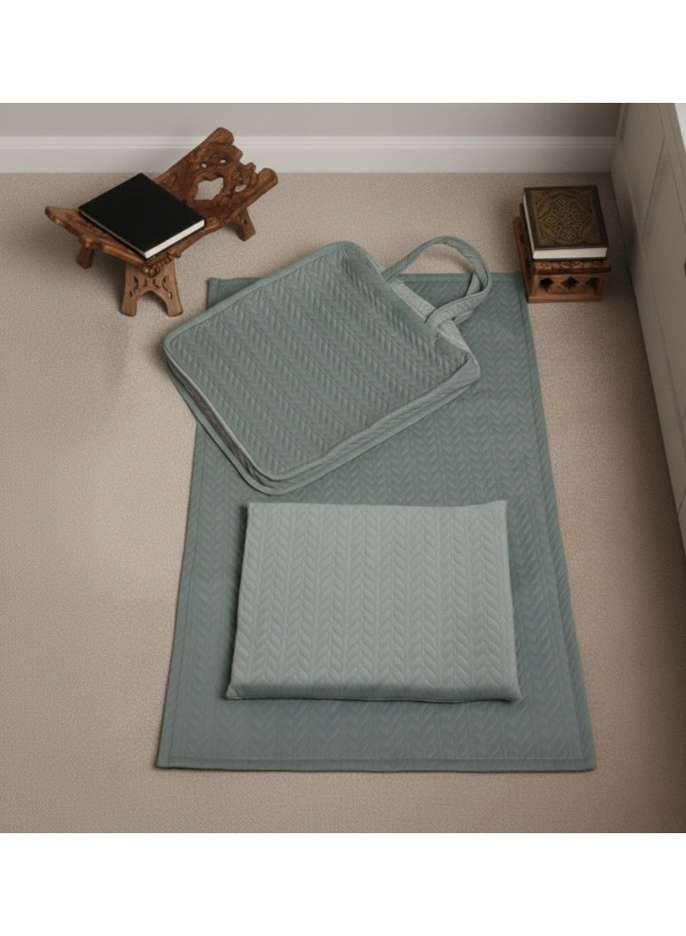Soft Foam Prayer Mat with Carry Bag & Extra Knee Protection Foam Insert - Single Pack (Assorted Color) - Image 1